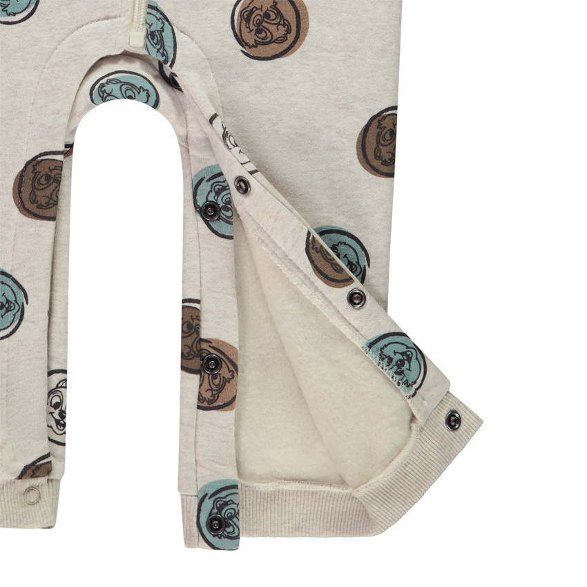 Pelele largo Tic & Tac Disney con capucha divertida para bebé niño 