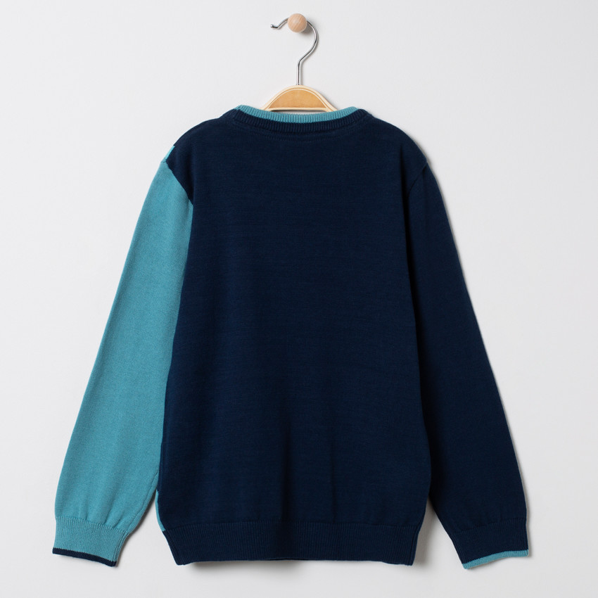 Pull en tricot avec crocodile en jacquard  Additional Pull en tricot avec crocodile en jacquard