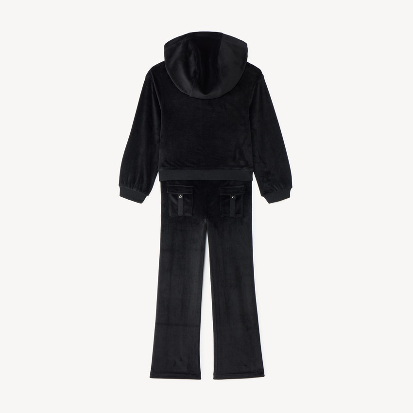Conjunto de chándal de terciopelo para niña 