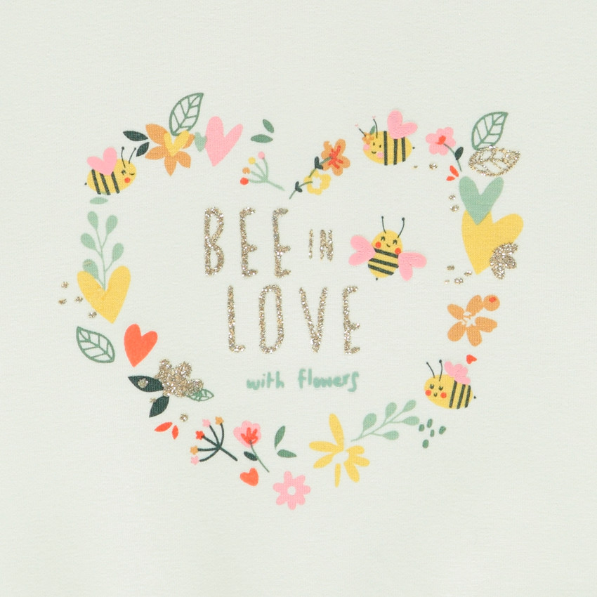 Conjunto de felpa con sudadera bordada para bebé niña 