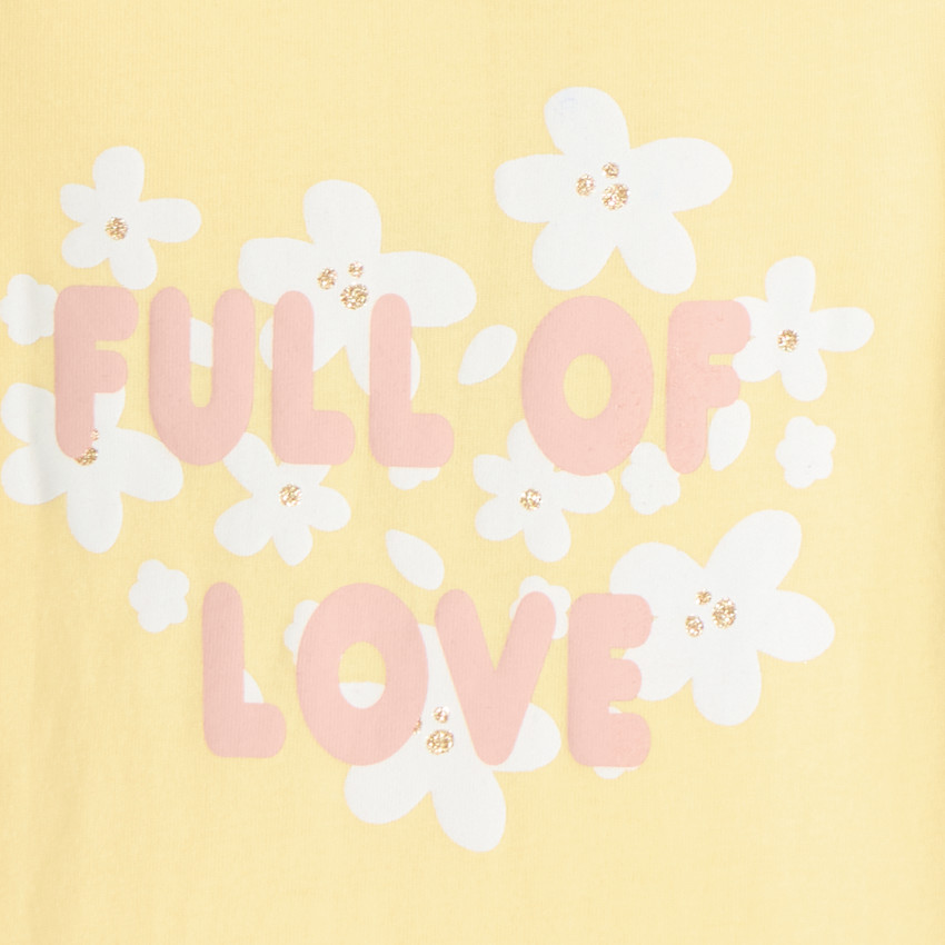 Camiseta de manga larga para bebé niña con estampado brillante y divertido. 