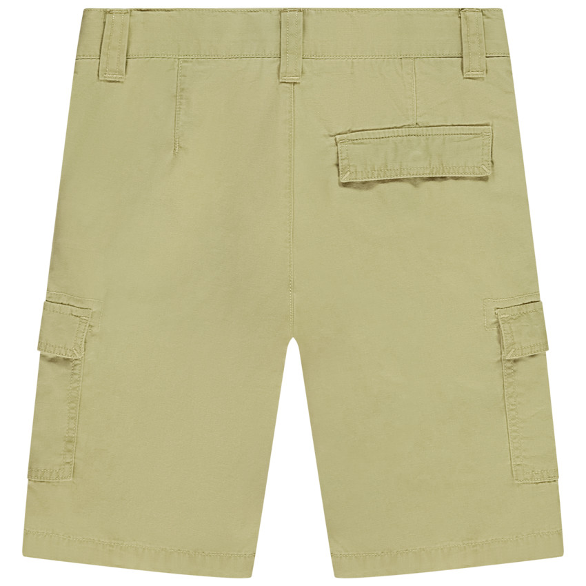 Bermudas de tela lisa estilo cargo para niño 