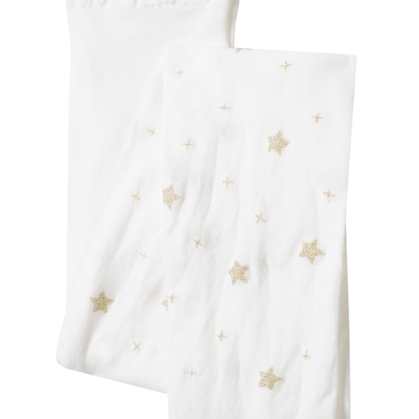 Medias finas con estrellas brillantes all-over 