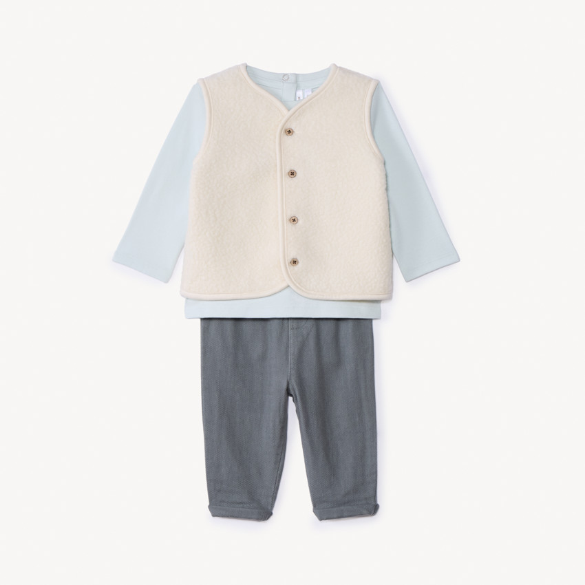 Conjunto largo de 3 piezas para bebé niño 