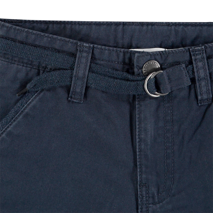 Bermudas de algodón lisas con cinturón ajustable Main Bermudas de algodón lisas con cinturón ajustable