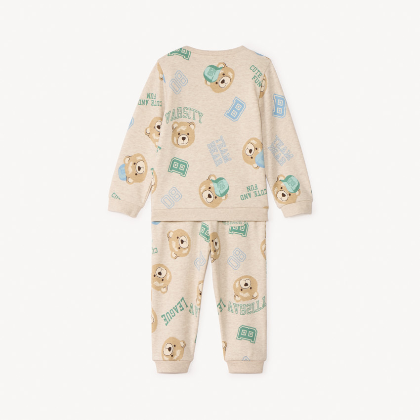 Conjunto de chándal con estampado de ositos para bebé niño 