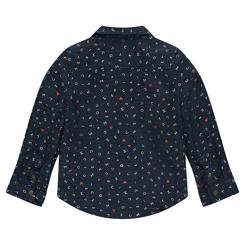 Camisa de manga larga con estampado all-over de Disney Mickey 