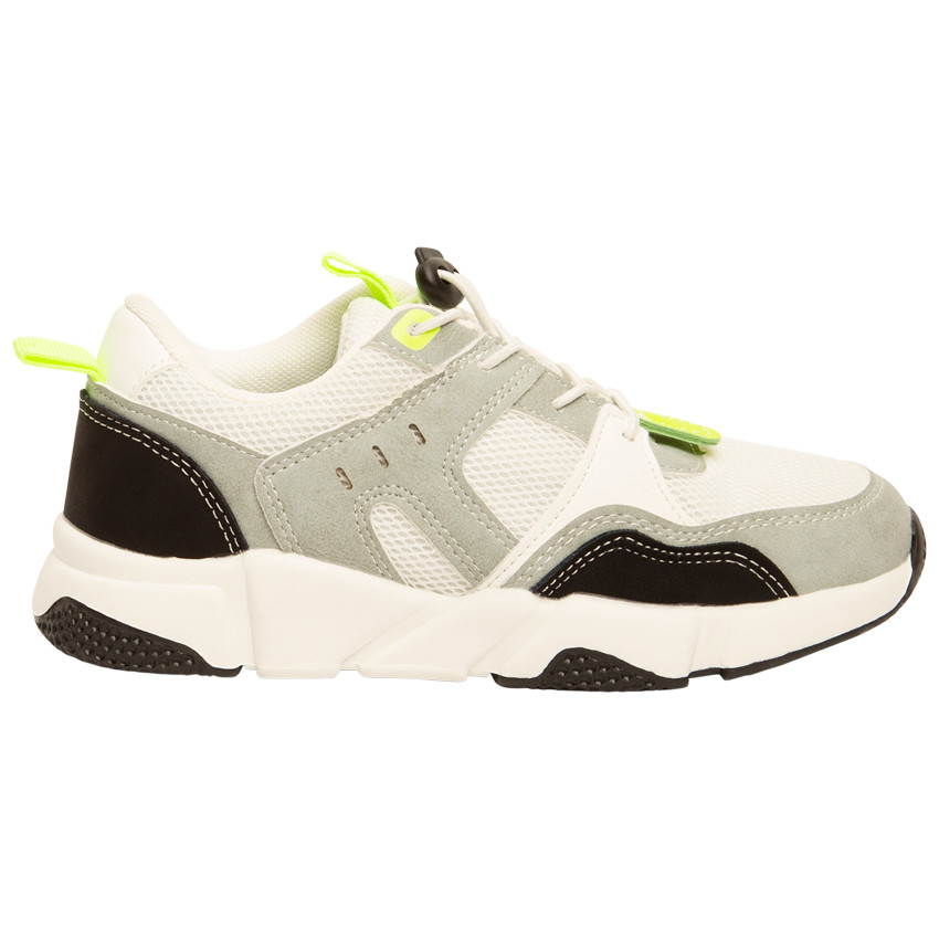 Zapatillas deportivas con cordones elásticos y tope para niño 