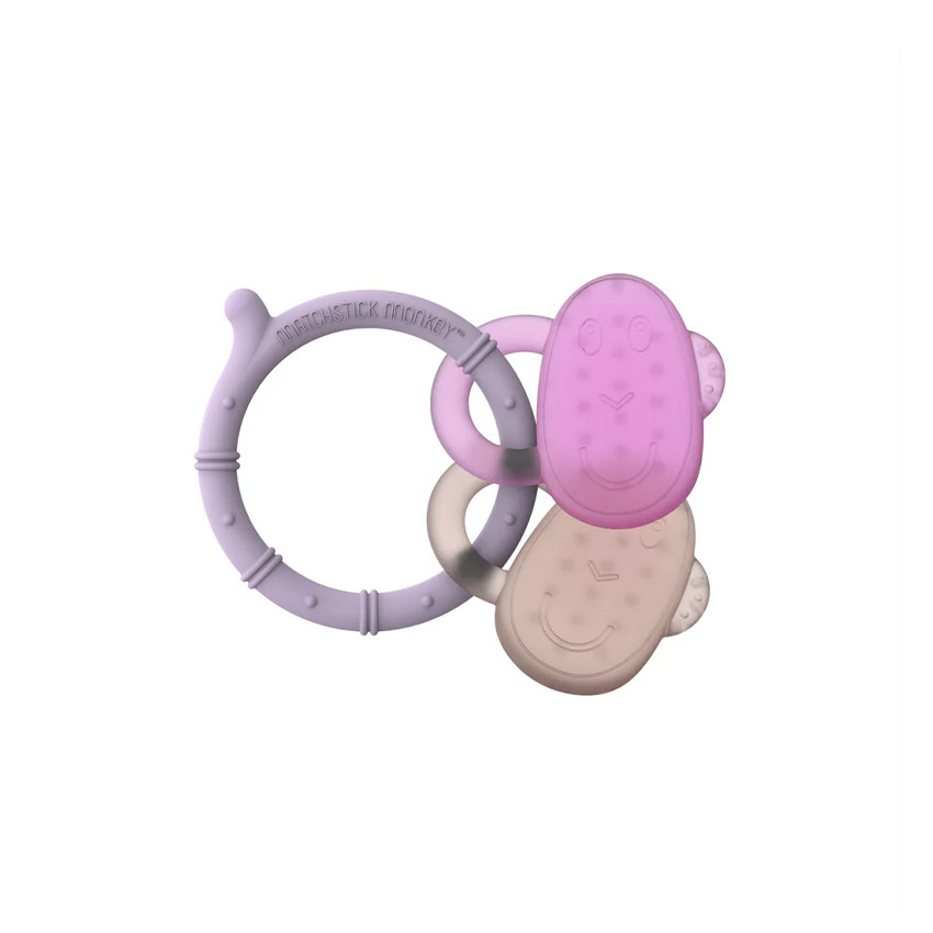 Mordedor bebé Cooling Teether lila/ rosa 