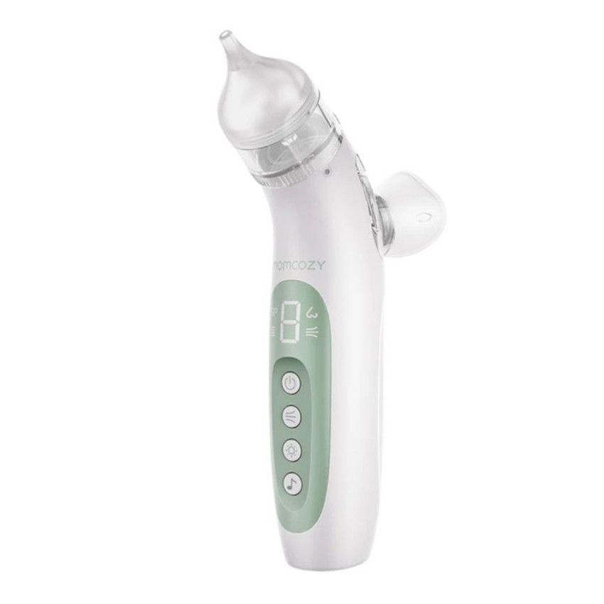Aspirador nasal eléctrico 2 en 1 - Blanco y verde 