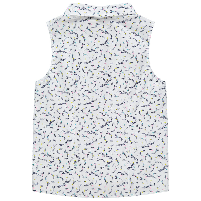 Chemise sans manche à imprimé floral all-over 