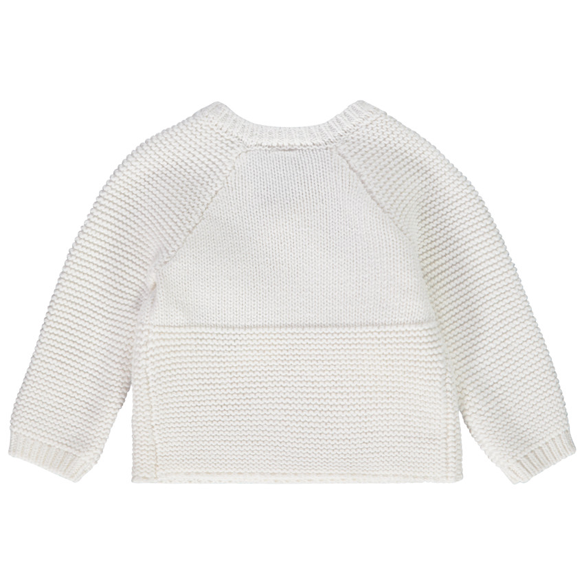 Chaqueta de punto efecto cruzado para bebé prematuro 