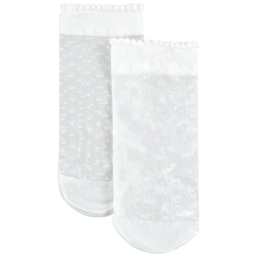 Pack de 2 pares de calcetines cortos para niña 