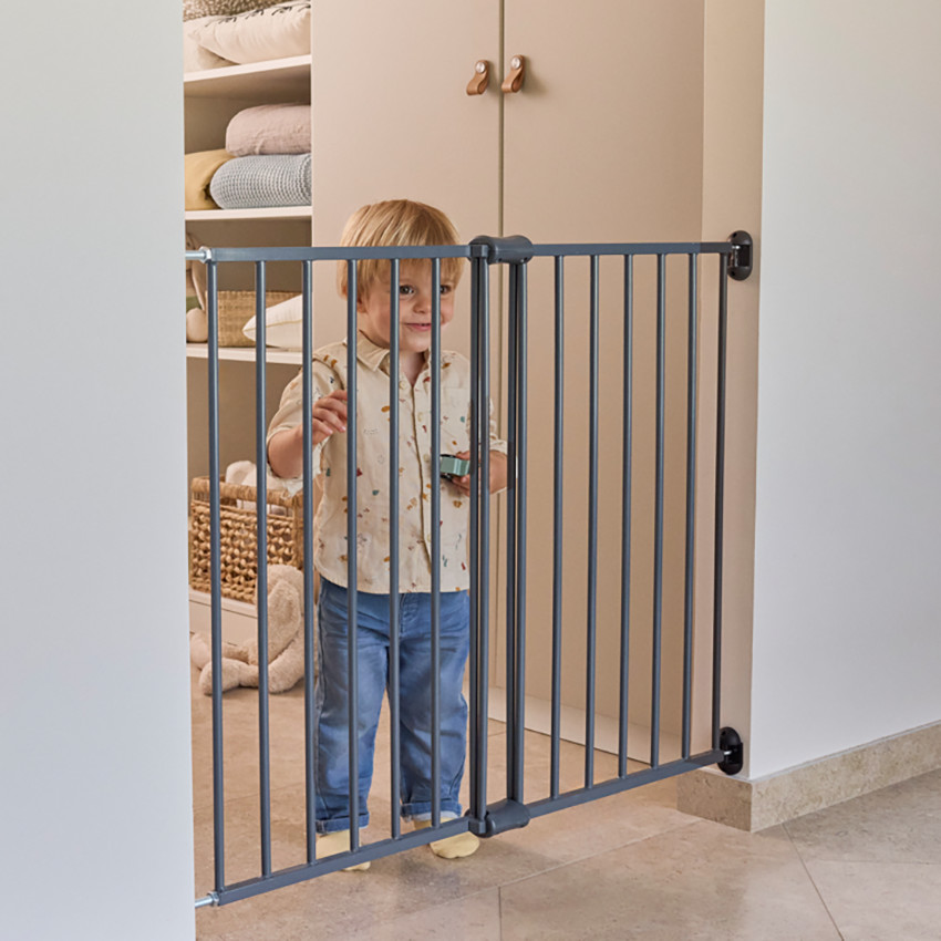 Barandilla de seguridad ajustable 60-97 cm Maximetal gris oscuro 