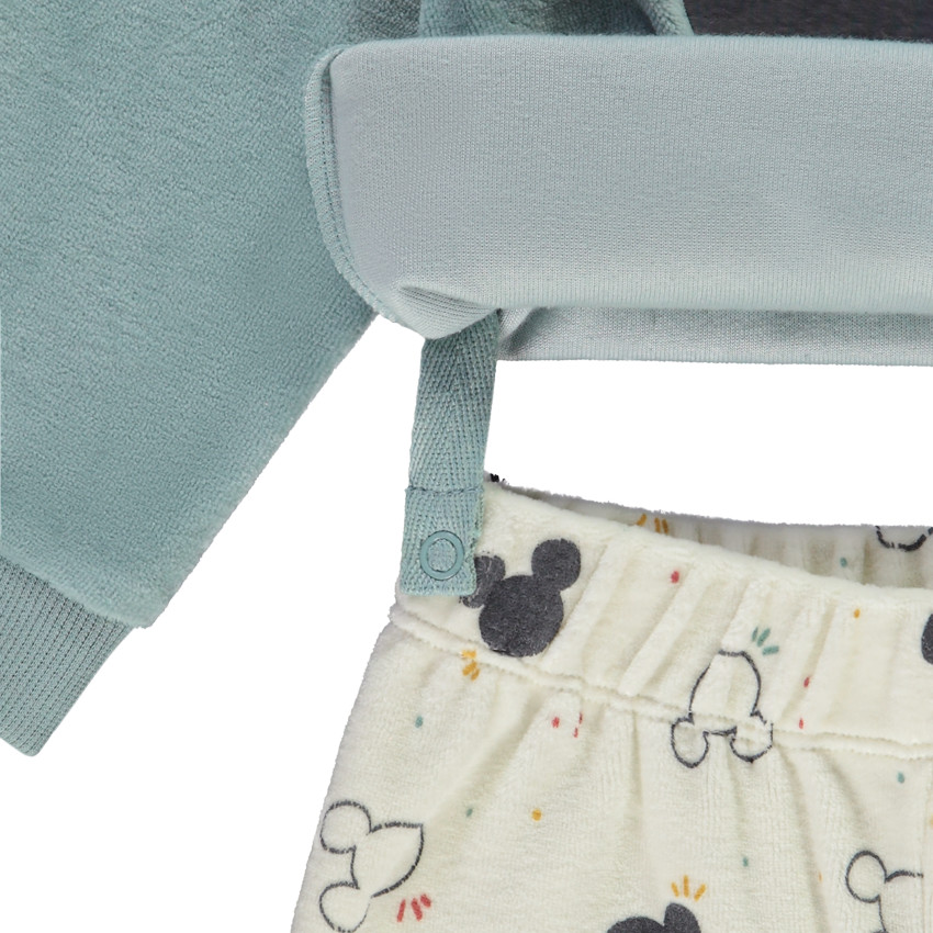 Pijama 2 piezas de terciopelo Mickey Disney para bebé niño 