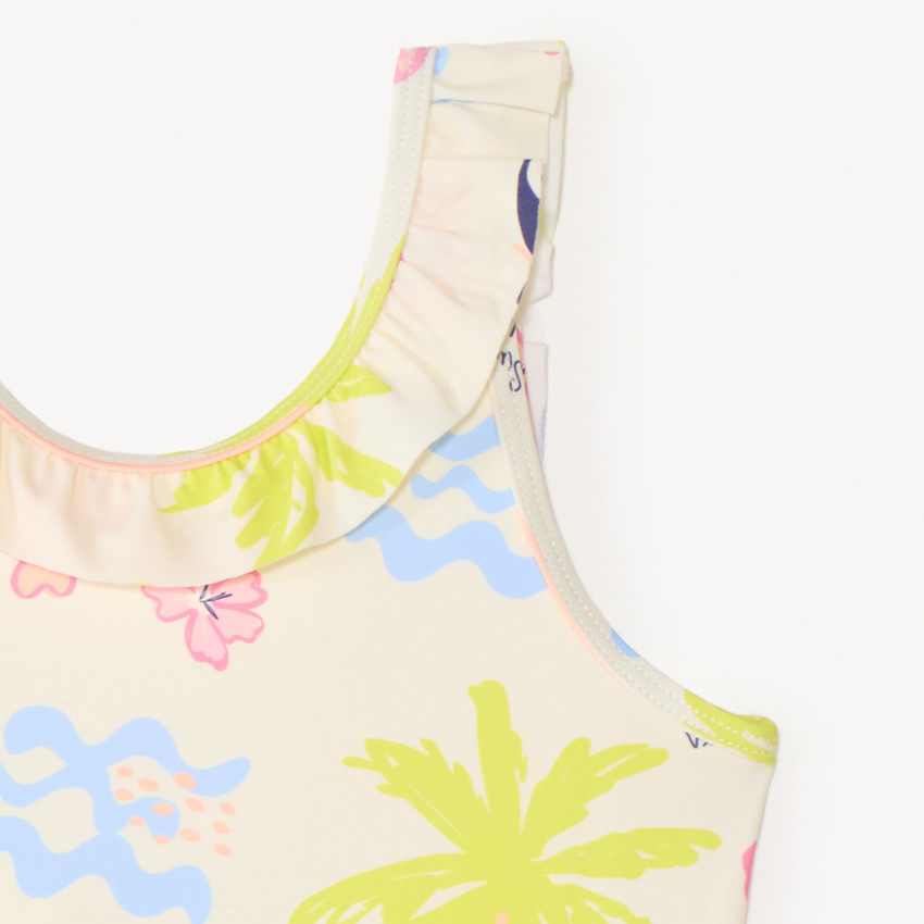 Bañador de una pieza con estampado divertido para niña 