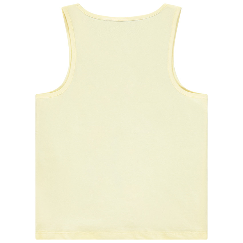Camiseta sin mangas con parches de ganchillo niña 