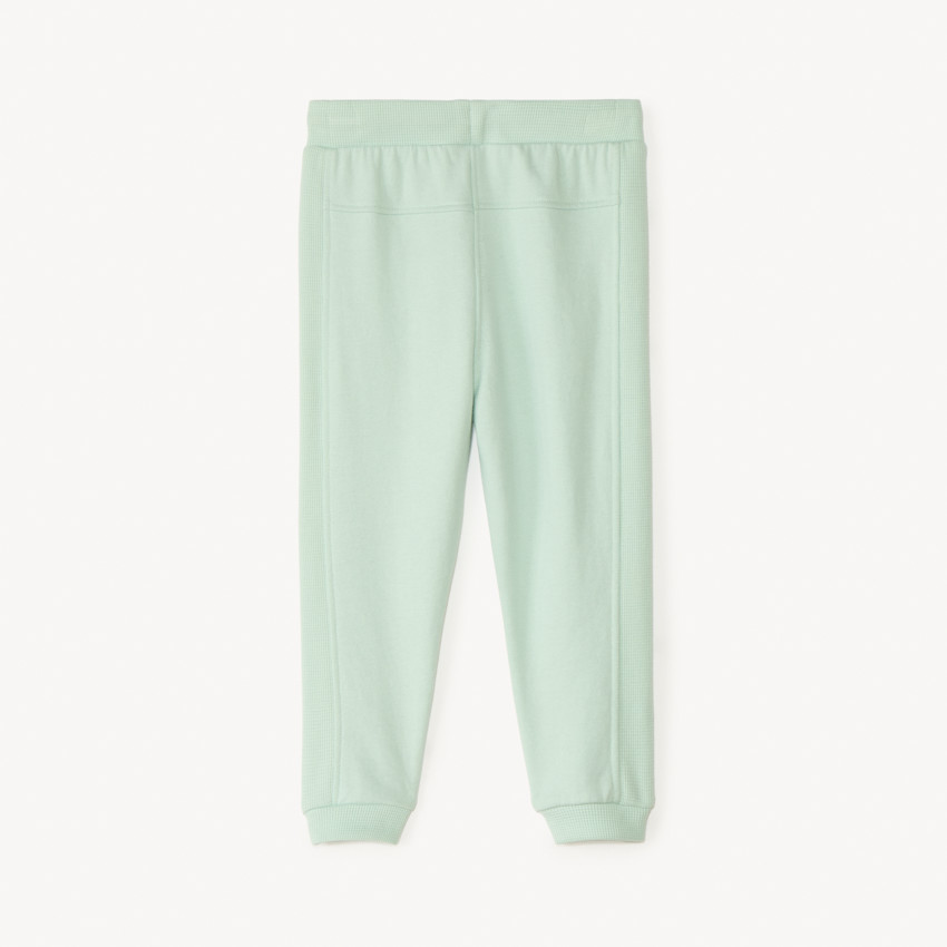 Jogging de felpa y punto de piña liso para bebé niño 