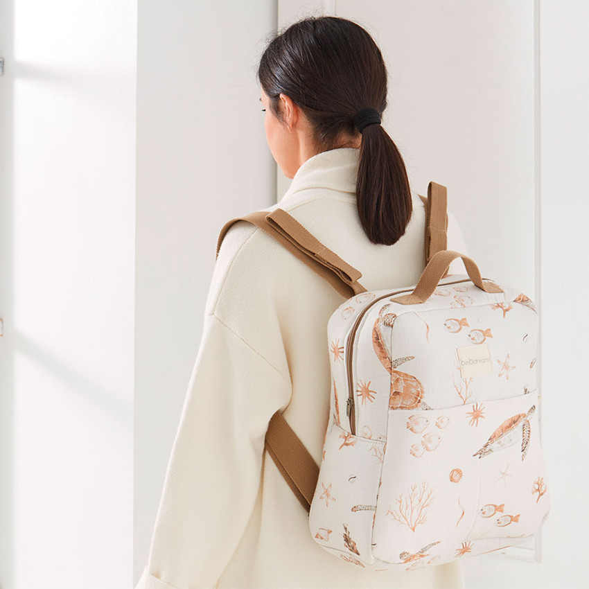 Mochila bolso maternal Ocean beige 