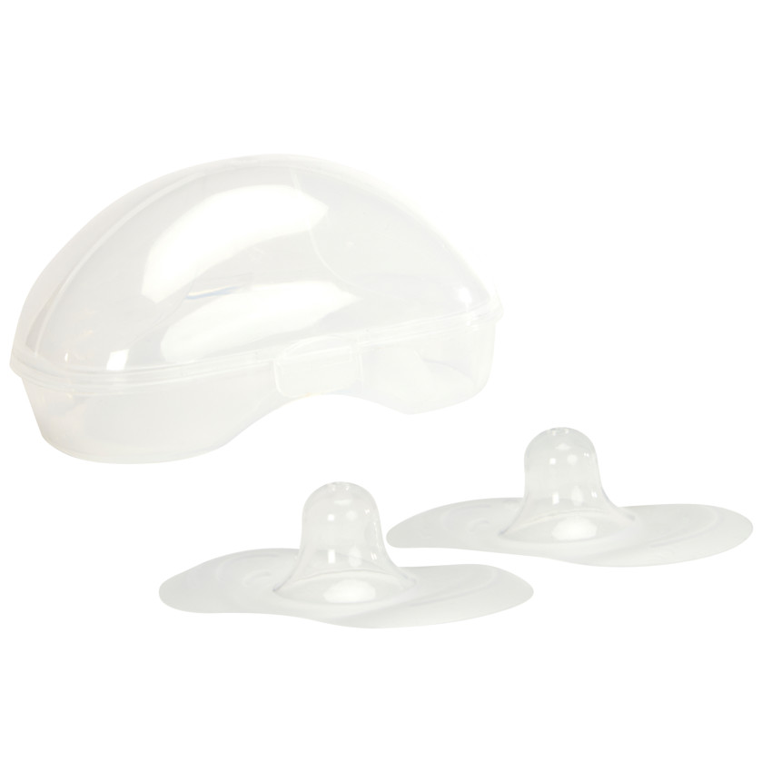 Lote de 2 protectores de pezones con caja de almacenamiento Mommy 