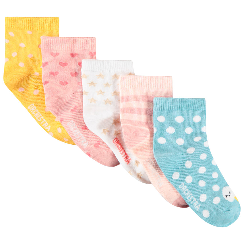 Pack de 5 pares de calcetines diferentes estampados/ colores 