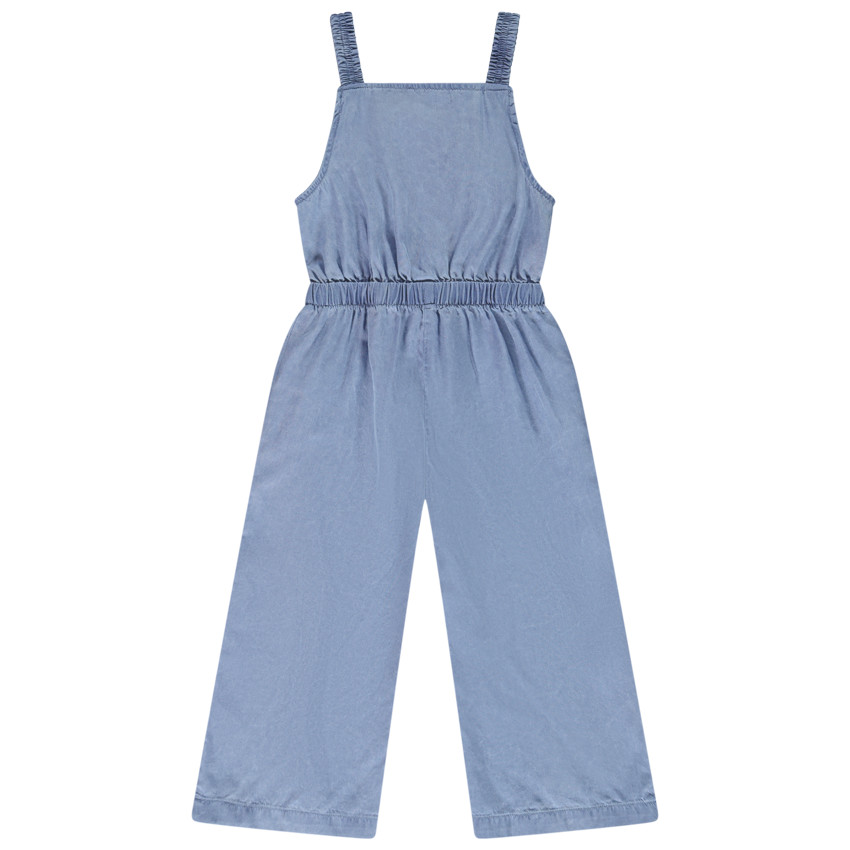 Salopette à bretelles fines en lyocell pour fille 