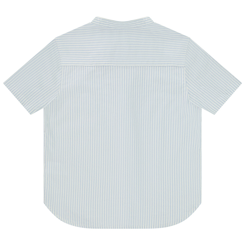 Camisa de manga corta a rayas con cuello mao para niño  Additional Camisa de manga corta a rayas con cuello mao para niño