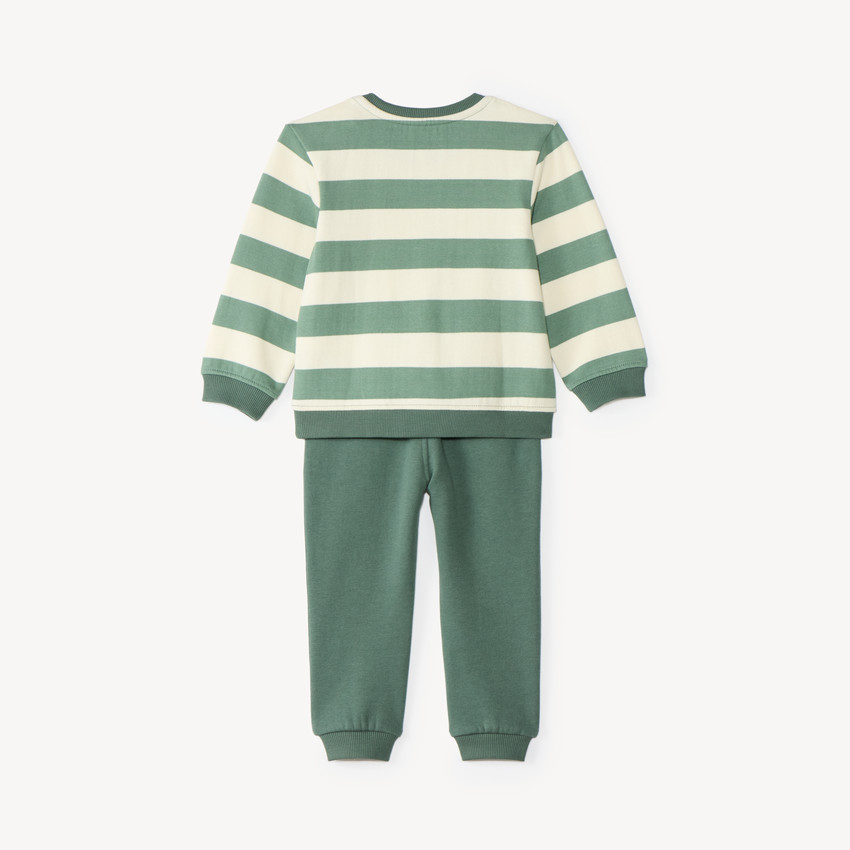 Conjunto de chándal para bebé niño a rayas 