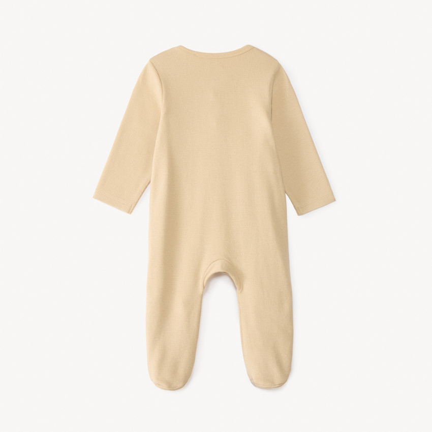 Pijama de manga larga en tejido de panal con estampado de ositos para bebé niño 