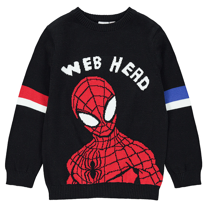 Jersey de punto con ©Marvel Spiderman de jacquard 