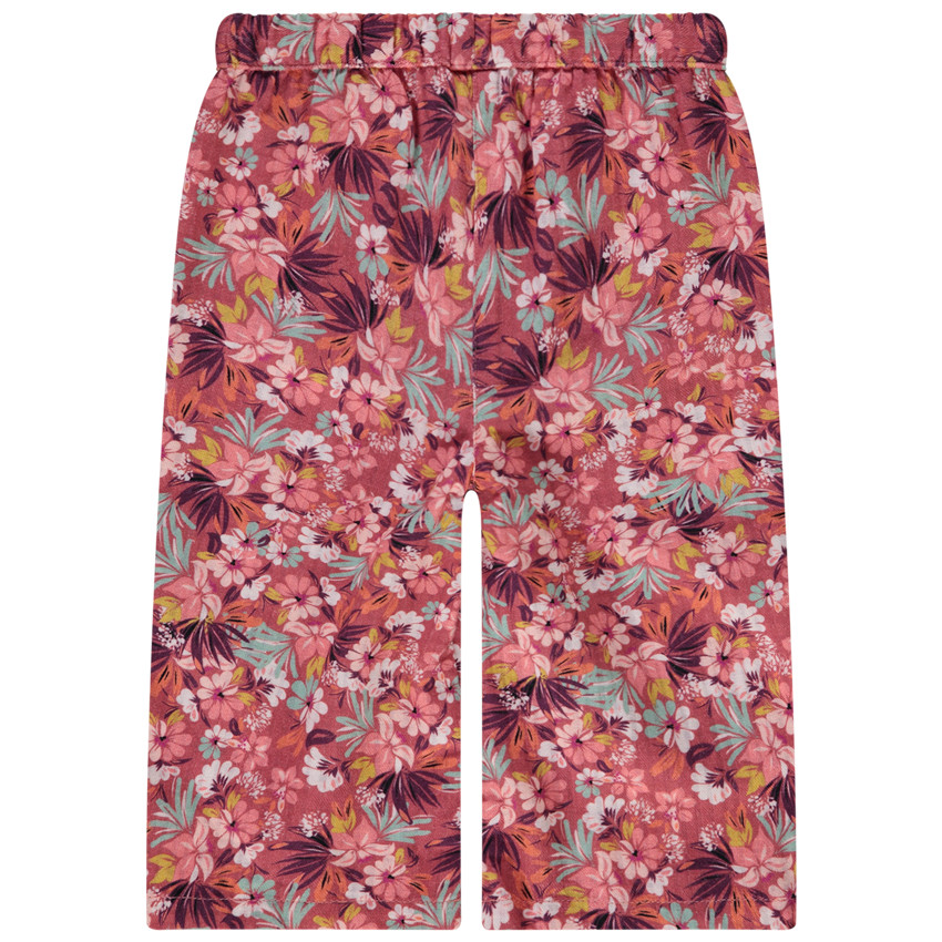 Pantalón fluido estampado floral para bebé niña 