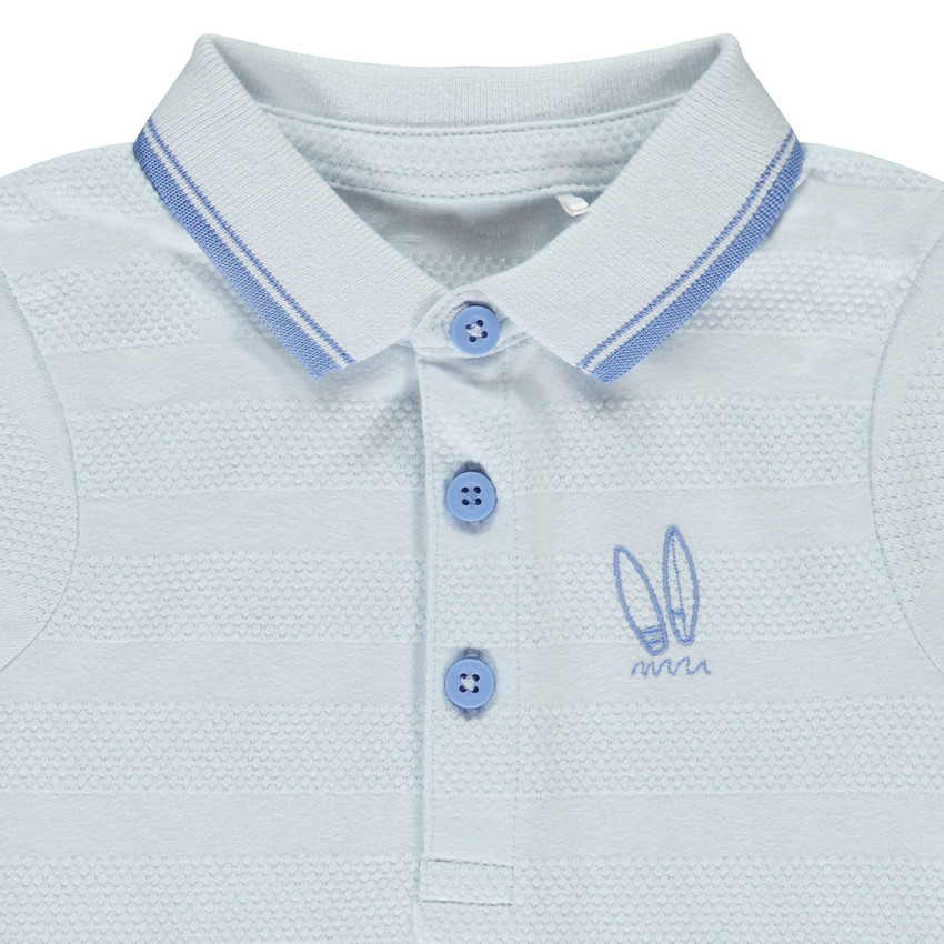 Polo de manga corta con bordado fantasía para bebé niño 