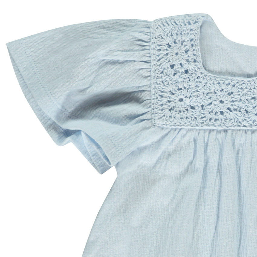 Túnica de manga corta de crochet para bebé niña  Additional Túnica de manga corta de crochet para bebé niña
