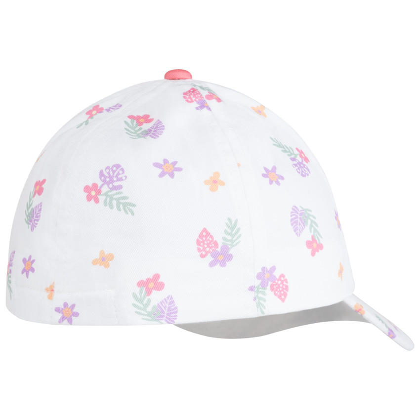 Gorra de bebé con estampado floral 