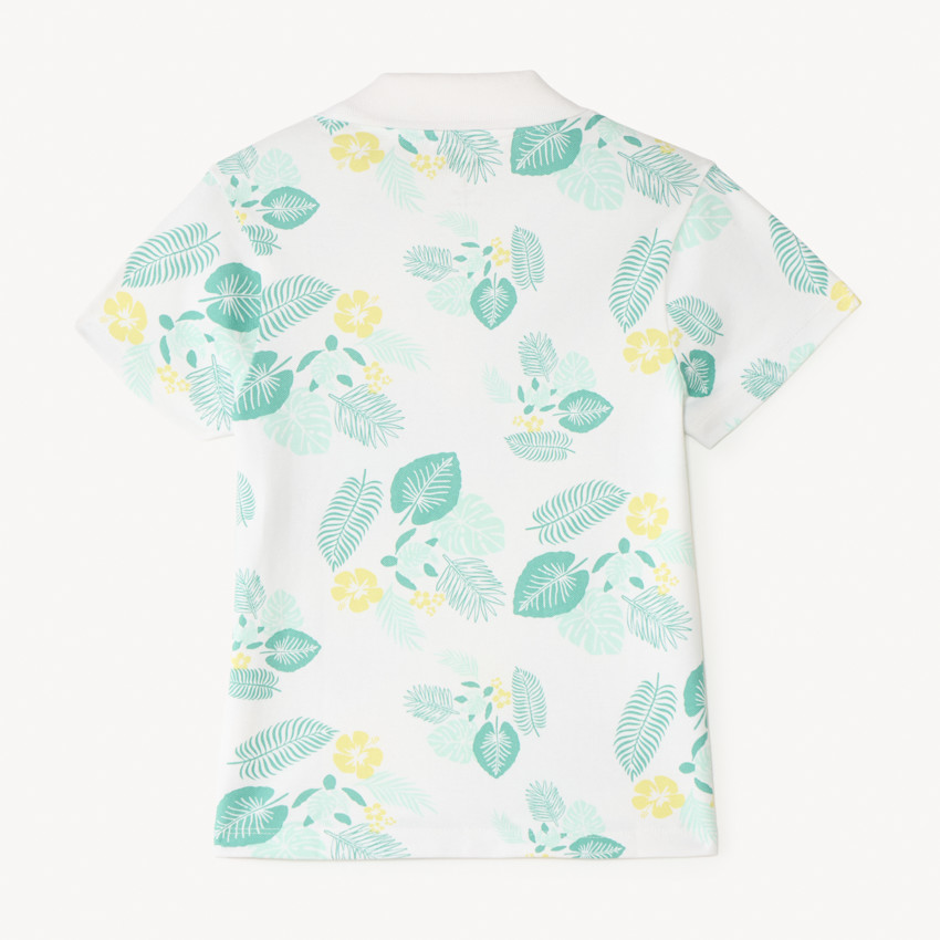 Polo de manga corta con estampado divertido para niño 