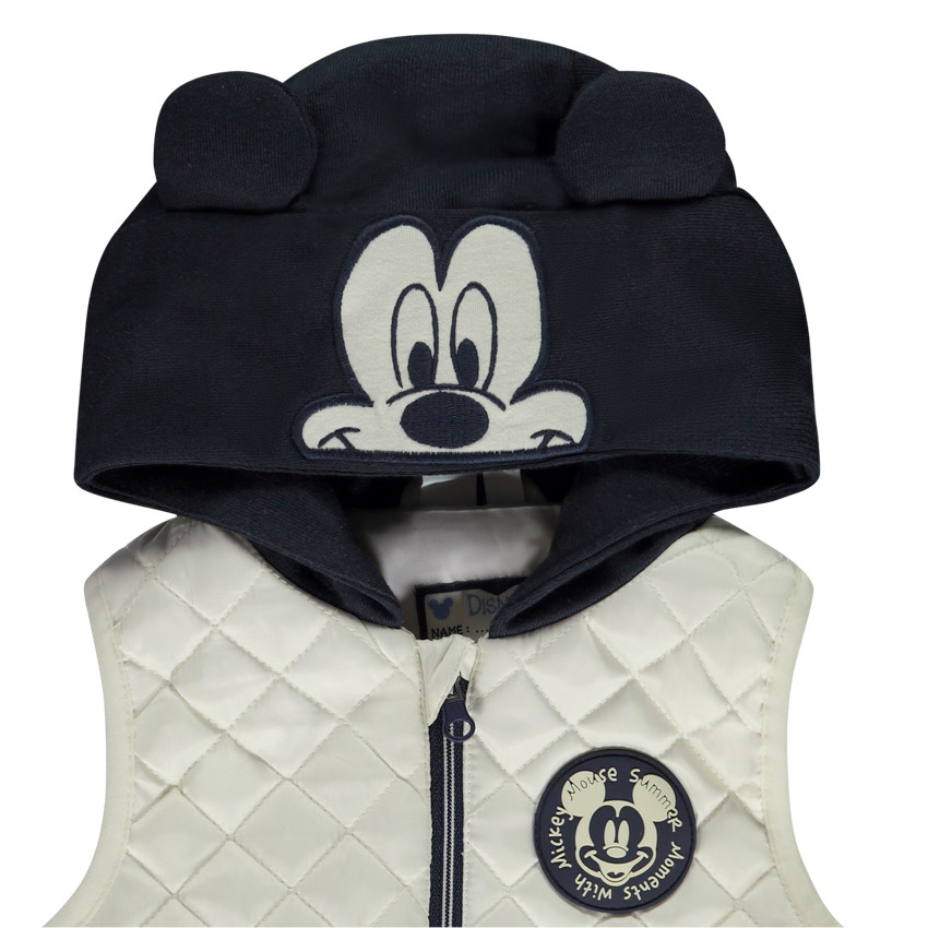 Doudoune sans manches capuche Mickey Disney pour bebe garcon