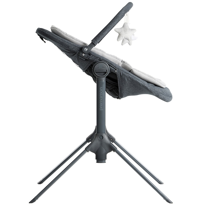 Transat ajustable en altura Uppy gris 