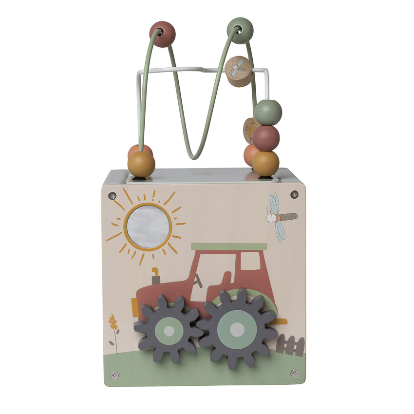 Cube multi-activités en bois Ferme 