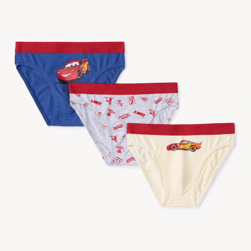 Lote de 3 slips Cars Disney para niño 