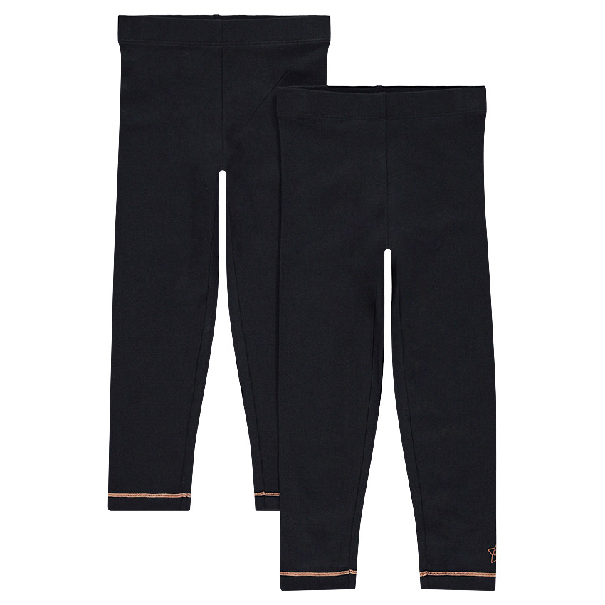 Pack de 2 leggings de punto con estampado de fantasía. 