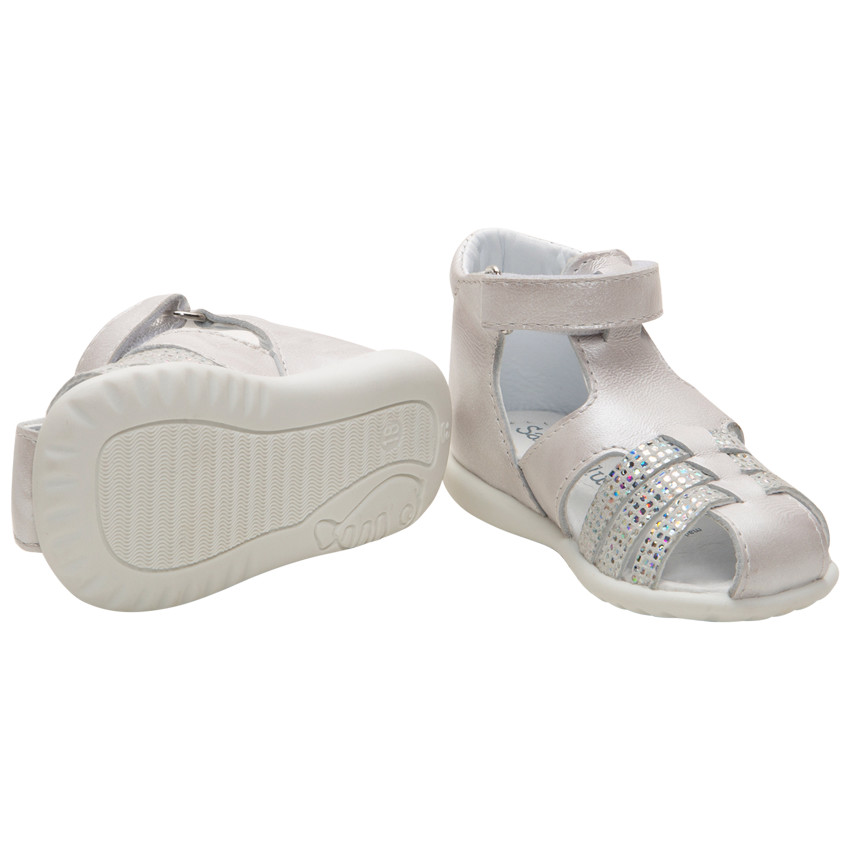 Sandalias de cuero irisado para bebé niña  Additional Sandalias de cuero irisado para bebé niña