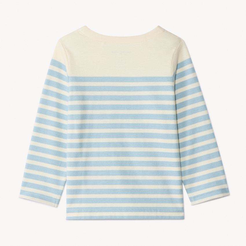 Camiseta marinera gruesa con estampado de animales para bebé niño 