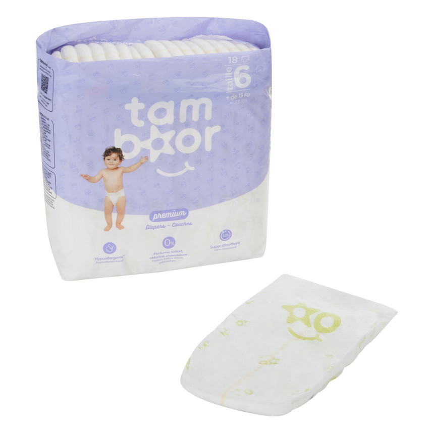Pañales Premium T6 XL (+15kg) - x18  Additional Pañales Premium T6 XL (+15kg) - x18