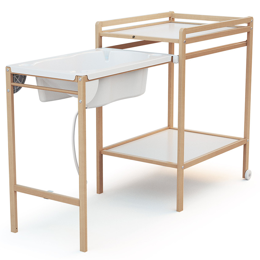 Cambiador 2 en 1 Tiny con bañera integrada 