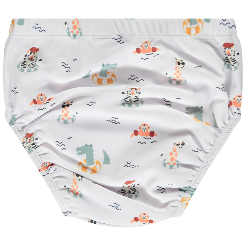 Culotte de baño estampado animales nadadores para bebé niño 
