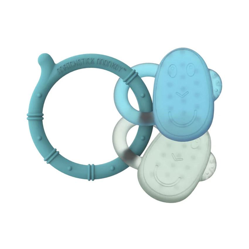 Mordedor bebé Cooling Teether azul/ verde menta 