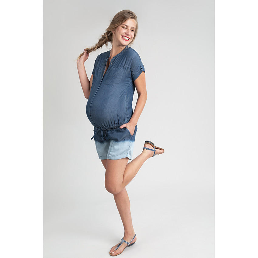 Mono corto de embarazo tie and dye 