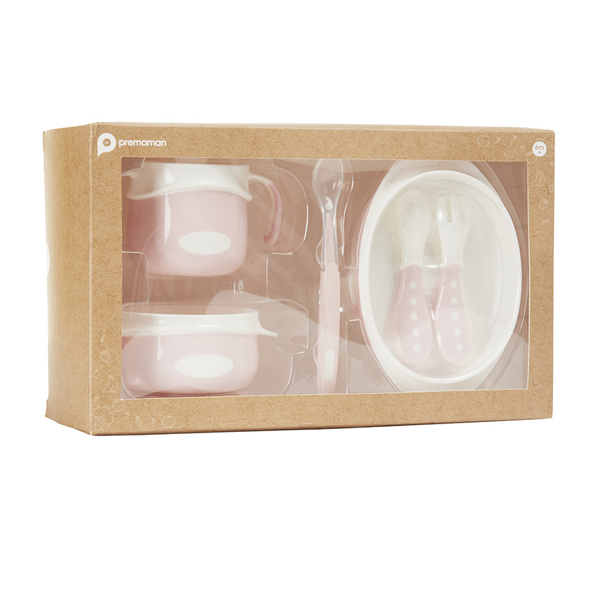 Set de comida Yummix de silicona Rosa 