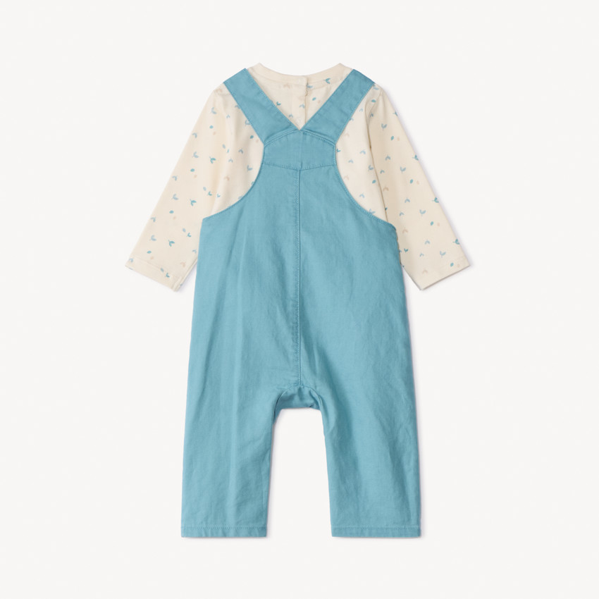 Conjunto de peto liso y camiseta fantasía para bebé niño 