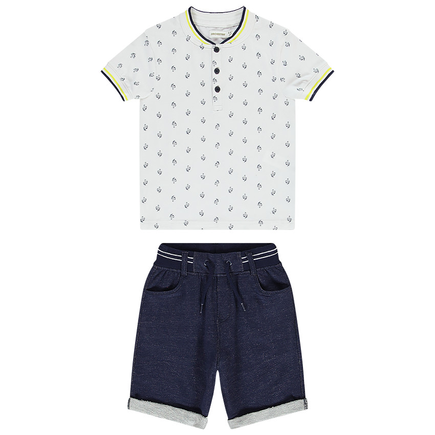 Ensemble de plage polo + bermuda pour garçon 